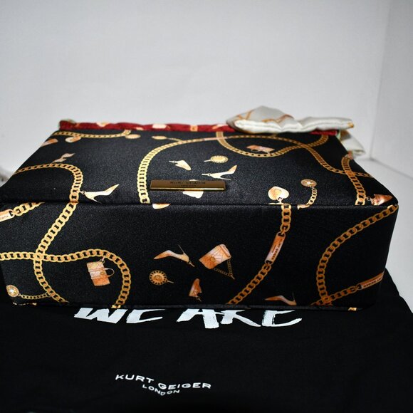 Kurt Geiger Kensington Quilted Nylon Scarf Handle Shoulder Satchel Bag #97990992 - Picture 9 of 9